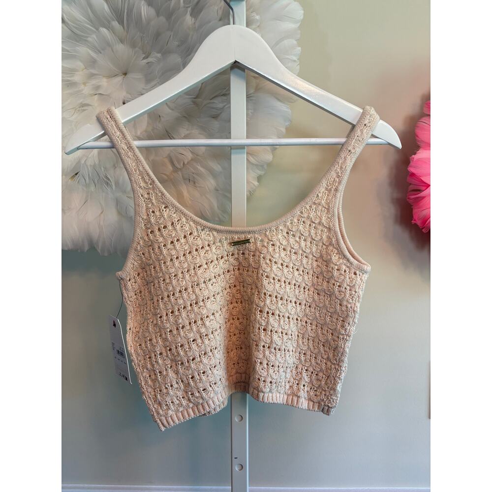 BILLABONG CROPPED CROCHET TOP SIZE S NWT - Picture 3 of 6